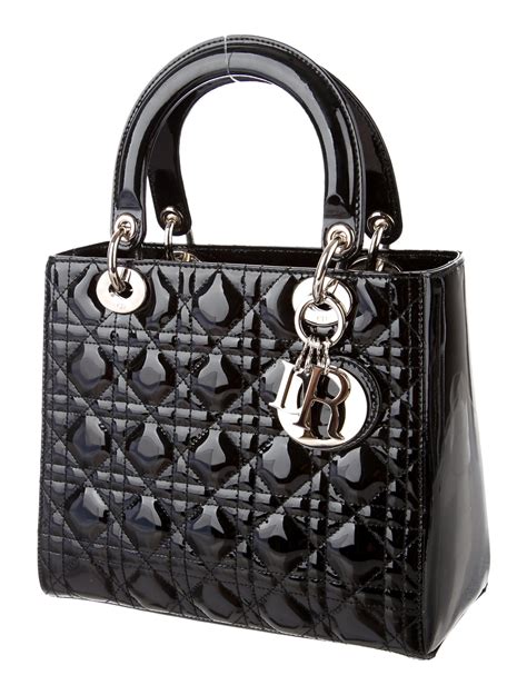 dior black cannage bag|christian Dior medium lady bag.